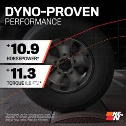 K&N Cold Air Intake - High-flow, Roto-mold Tube - CHEVROLET SILVERADO 1500 V8-5.3/6.2L -Auto Filter Shop Performance 57 3108 1