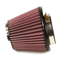 K&N High-Flow Original Universal Air Filter - 2-7/8"FLG, 5-3/16"B, 3-1/2"T, 4-7/16"H W/SMG. PRT. -Auto Filter Shop RC 4570 Side 1