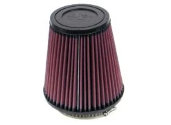 K&N High-Flow Original Universal Air Filter - 3-1/2"10 DEG FLG,5-3/4"B,3-3/4"T,6"H