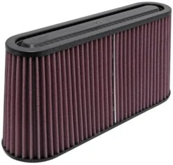 K&N High-Flow Original Universal Air Filter - OVAL FLG, 12" X 3-1/2"B, 11" X 2-1/2"T, 5-3/4"H