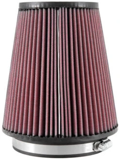 K&N High-Flow Original Universal Air Filter - 5"FLG, 6-1/2"B, 4-3/8"T, 7"H -Auto Filter Shop RU 2800 Side 1