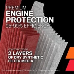 K&N High-Flow Original Lifetime Engine Air Filter - BRIGGS & STRAT - 286H77-0121 -Auto Filter Shop SmallEngine Dryflow 2LyProtec 8