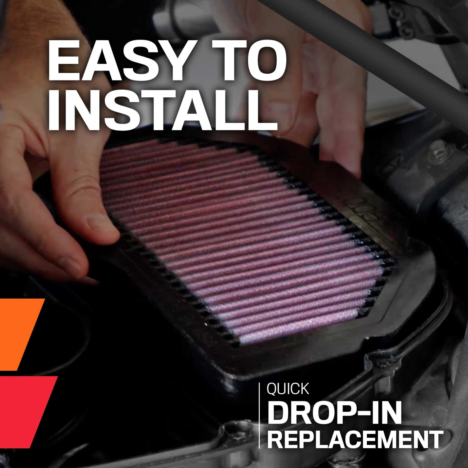 K&N High-Flow Original Lifetime Engine Air Filter - YAMAHA TRX850 6 K&N High-Flow Original Lifetime Engine Air Filter - YAMAHA TRX850 - Image 6